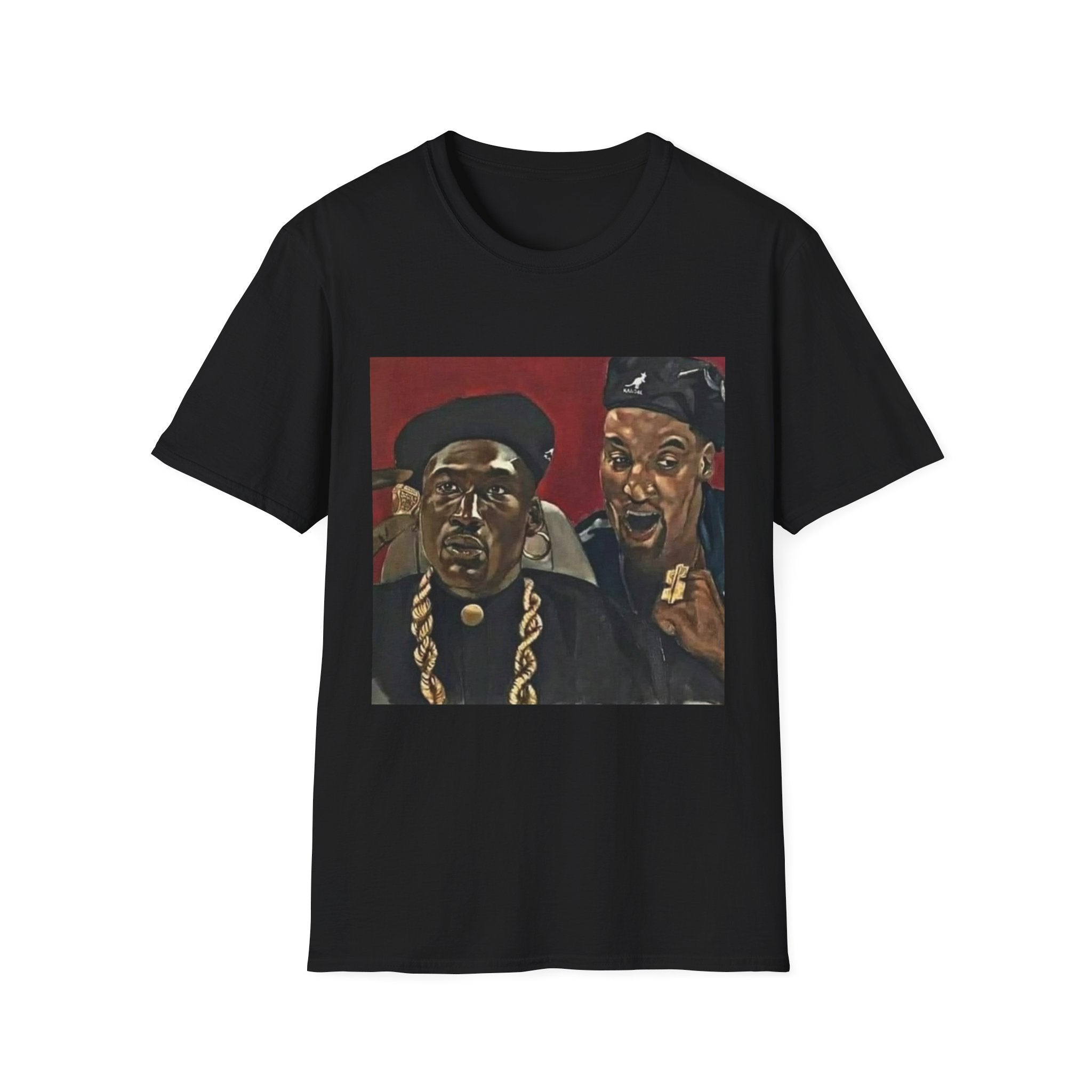 T-Shirt — Vintage Hip-Hop Portrait Print