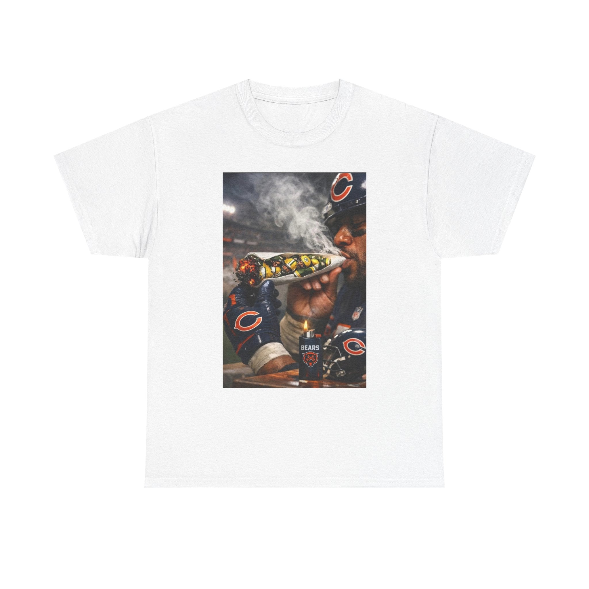 T-Shirt — Chicago Bears Cigar Vintage Sports Fan Tee